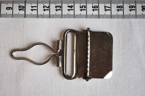 1026 Overall Fitting Buckle 35mm - Nickel Plated - Back view