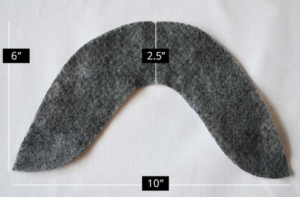 U-Shaped Sleeve Head Roll Dimensions