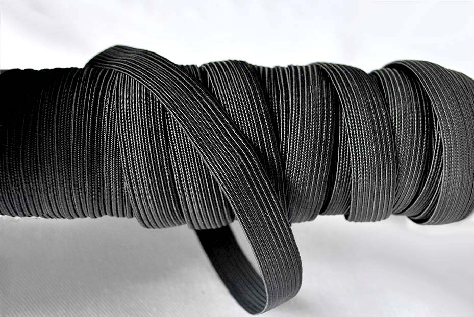 Flat Elastic - 19mm Black - Fabric Direct Online