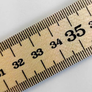 Government Stamped Wooden Ruler Metre Stick - inches and centimetres - William Gee