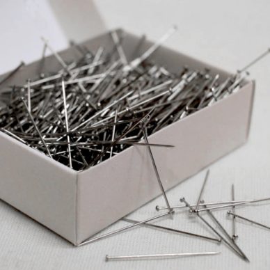 Straight Pins, L: 18 mm, 0,6 mm, Silver, 500 G, 1 Pack