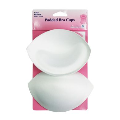 Padded Bra Cups - Medium - 14-16 - White Colour