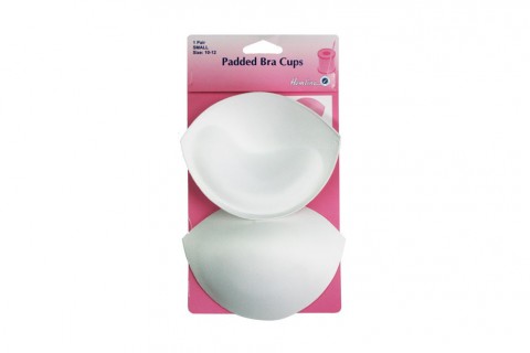 Padded Bra Cups - Small - 10-12 - White Colour