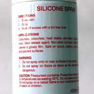 Silicone Spray - back