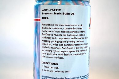Anti Static Spray - back cover