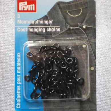 Prym Coat Hanging Chains - Black