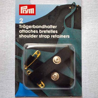 Prym Shoulder Strap Retainers - Black