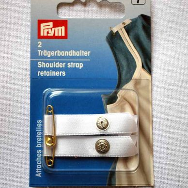 Prym Shoulder Strap Retainers - White