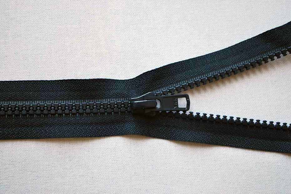 ZIP OPEN ENDED NAVY YKK PLASTIC NON RUST 10 WEIGHT CHUNKY ALL PLASTIC HEAVY DUTY 
