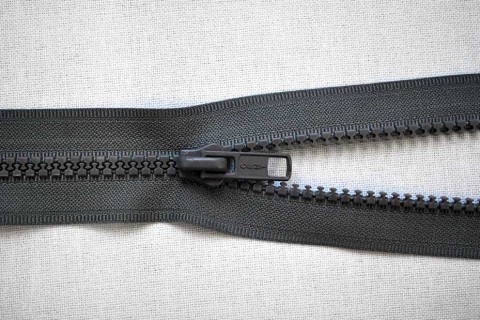 Plastic No. 5 Open Ended Unbranded Zip - Grey