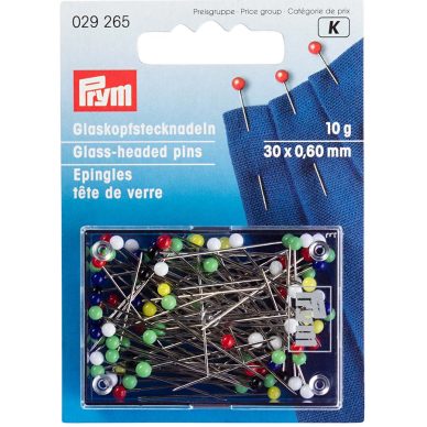 Prym Glass Headed Pins - William Gee UK