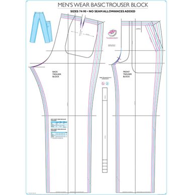 Menswear Trouser with Pockets Block - Chart 4