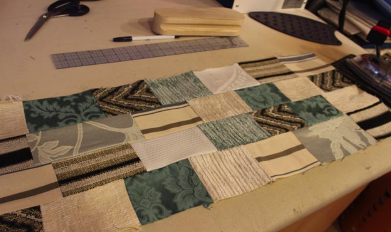 Continue in this way until all the strips are joined together and all seams are pressed open and flat 2