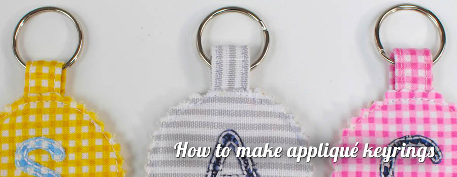 How to make applique keyrings