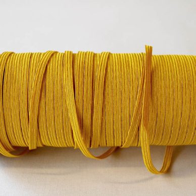 Flat Elastics 5mm - Yellow