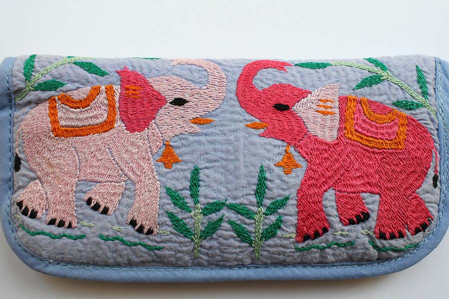 Embroidered Glasses Case
