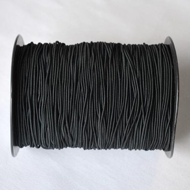 Round Elastic in Black - 1.5mm