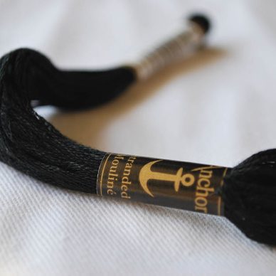 Black Embroidery Thread