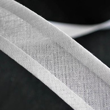 Cotton Bias Binding in White by William Gee