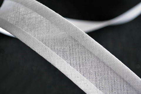 Cotton Bias Binding in White by William Gee