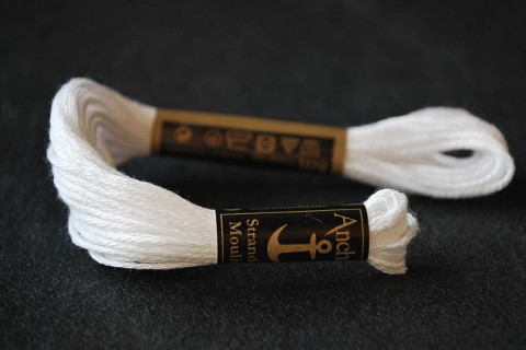 White Embroidery Thread