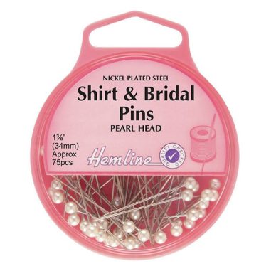 Hemline Shrit and Bridal Pearl Headed Pins