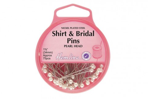 Hemline Shrit and Bridal Pearl Headed Pins