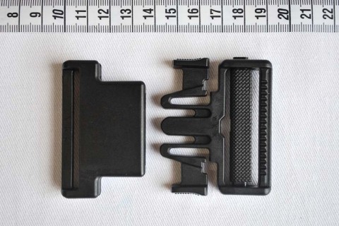 Plastic POM Buckle 50mm - Black