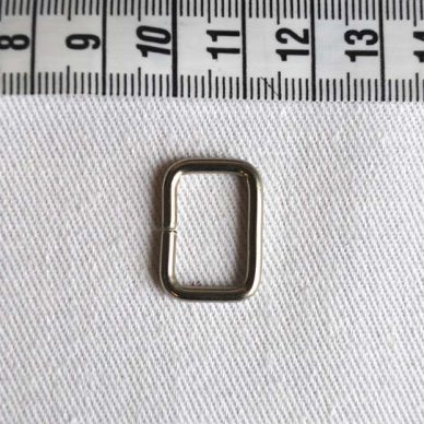 Square Buckle 13mm - Nickel Plated