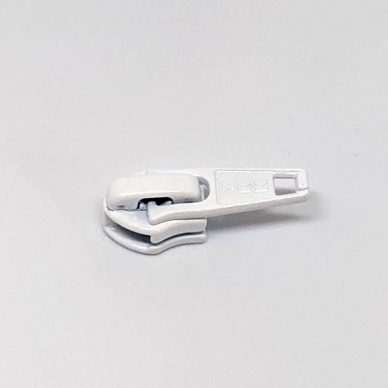 YKK Nylon Number 5 Zip Slider in White - William Gee UK