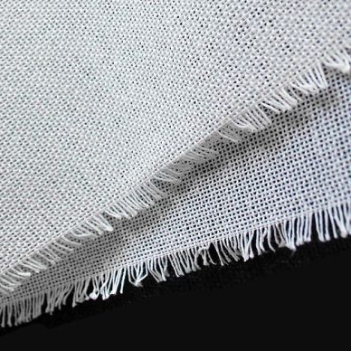 Buckram Material in White by William Gee