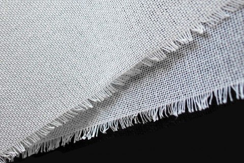Buckram Material in White by William Gee