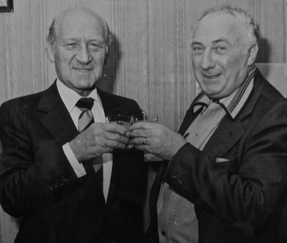 Sidney Gee & David Graham celebrate the seventy-fifth anniversary in 1981