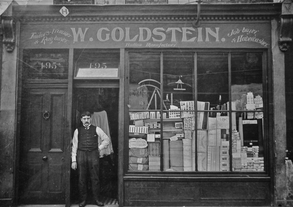 William Goldstein’s haberdashery shop in 1906, that became William Gee.