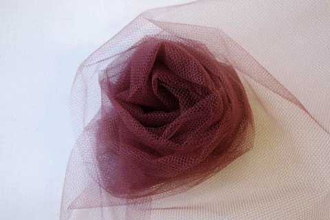 Nylon Dress Net - Burgundy