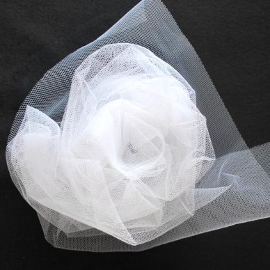 Nylon Dress Net - White