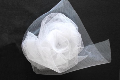 Nylon Dress Net - White