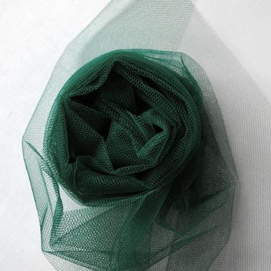 Nylon Dress Net in Bottle Green - William Gee