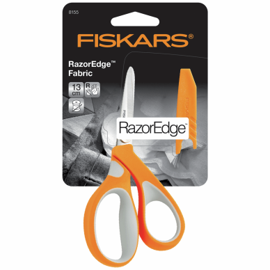 Fiskars RazorEdge Fabric Scissors 8155 packaging - William Gee UK
