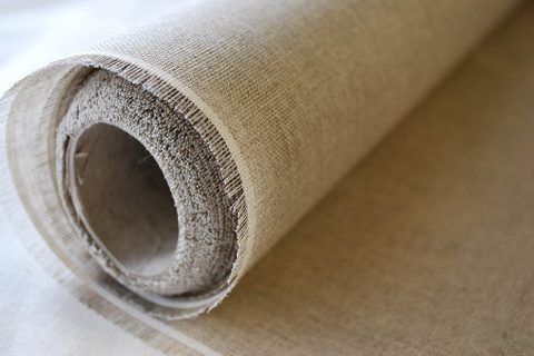 10K Linen Canvas roll in Natural - William Gee