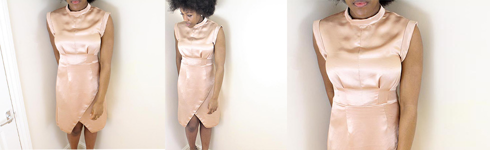 How to make your own High Neck Self Drafted Dress at William Gee