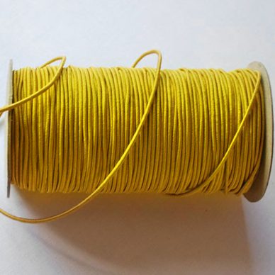 Round Elastic 3mm in Yellow colour - William Gee