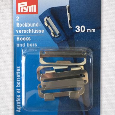 Prym Hooks and Bars 30mm in silver colour nickel plated - 267262 - William Gee