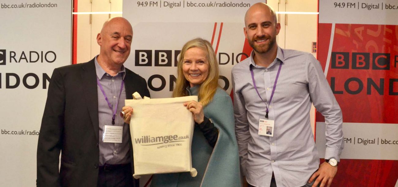 William Gee Haberdashery on the BBC London Radio Jo Good Show