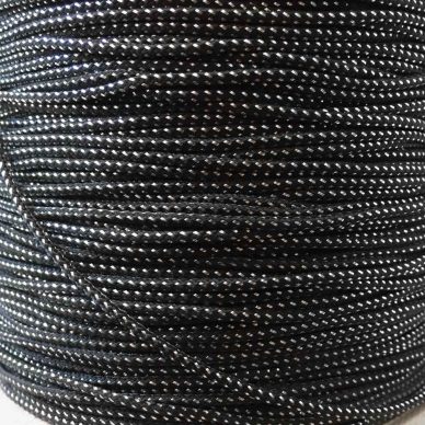 Black and Silver Lurex Cord Trim 2mm- William Gee