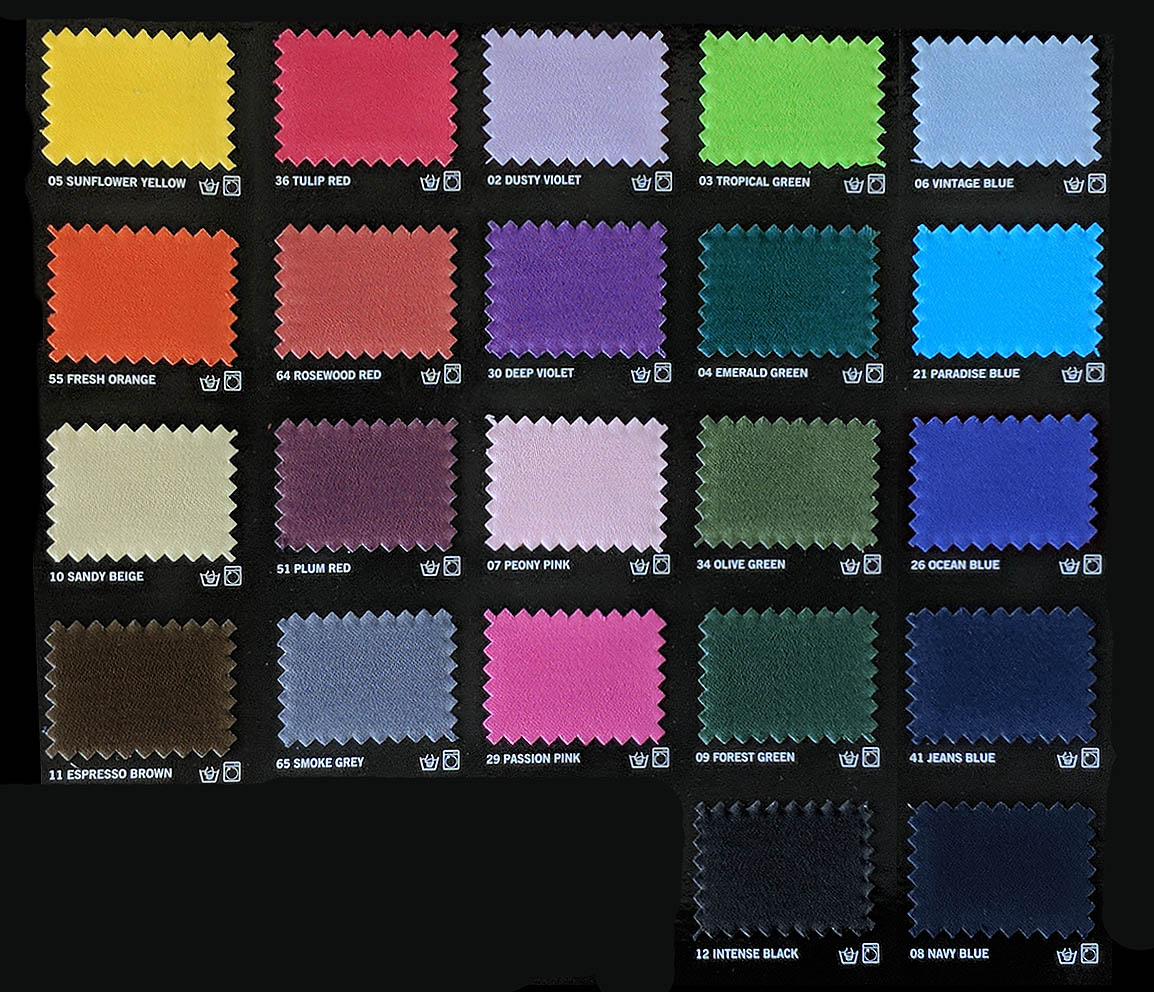 Dylon Dye Color Chart