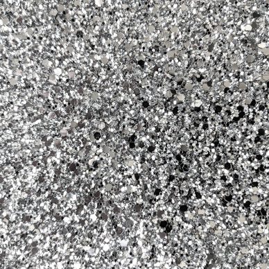 Glitter Fabric in Platinum GLJ07 - William Gee