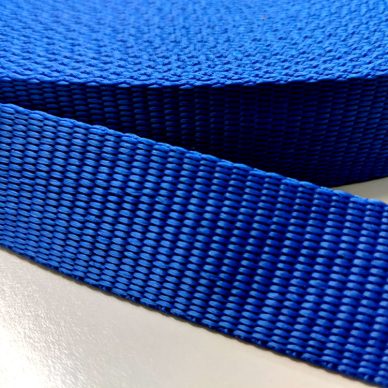 Polypropylene Webbing 25mm in Blue - William Gee UK