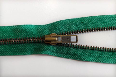 YKK Antique No.5 Zips - RGKBO56 Open Ended Green 51cm - William Gee UK