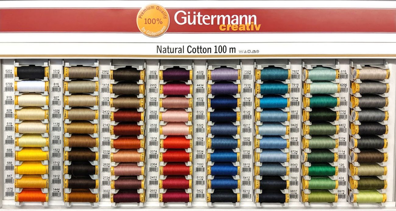 8944-100m Gutermann 100% Natural Cotton Sewing Thread Col 